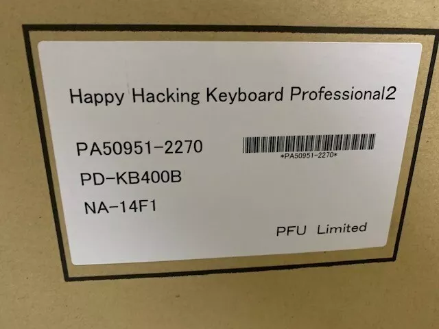 HHKB Professional 2  - Happy Hacking Keyboard - Topre 45g - PD-KB400B - (B) 3