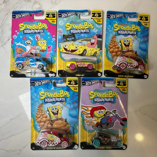 🏎️HOT WHEELS 2024 SPONGEBOB SQUAREPANTS 25th Anniversary COMPLETE SET