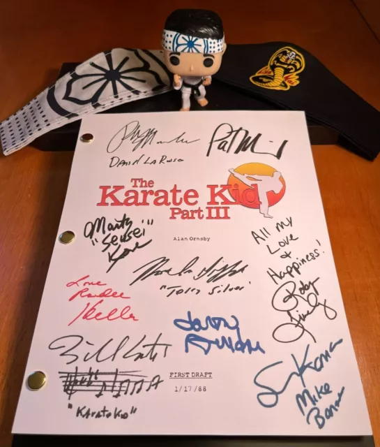 The Karate Kid Part III Script Cast-Signed - Autograph Reprints - 115 Pages