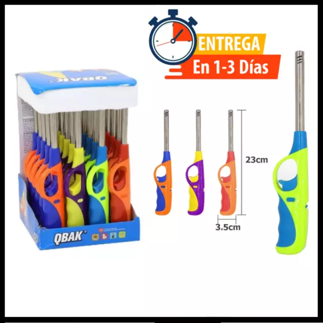 Mechero Encendedor de Cocina Recargable Butano Pack de Mecheros Gas Pistola