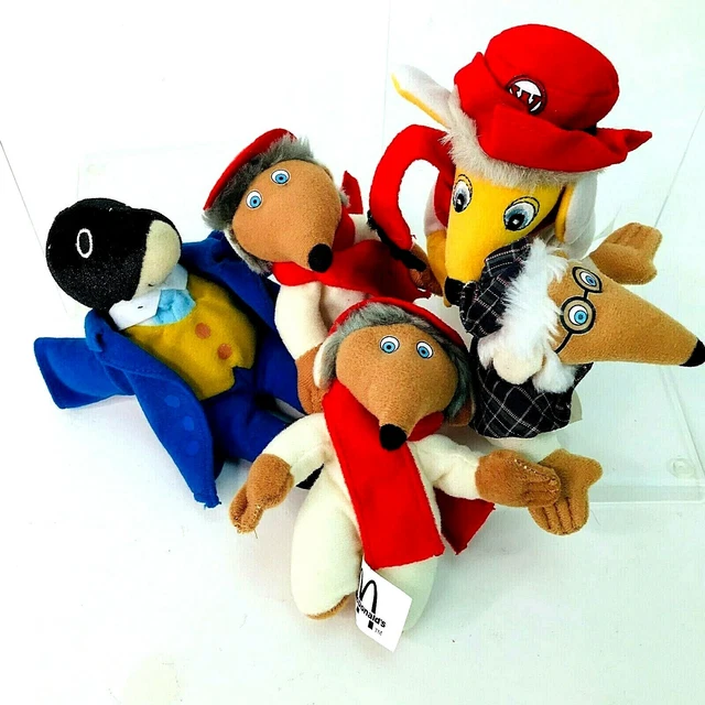 McDonalds Vintage 1999 Wombles Plüsch Happy Meal Spielzeug Wind in den Weiden