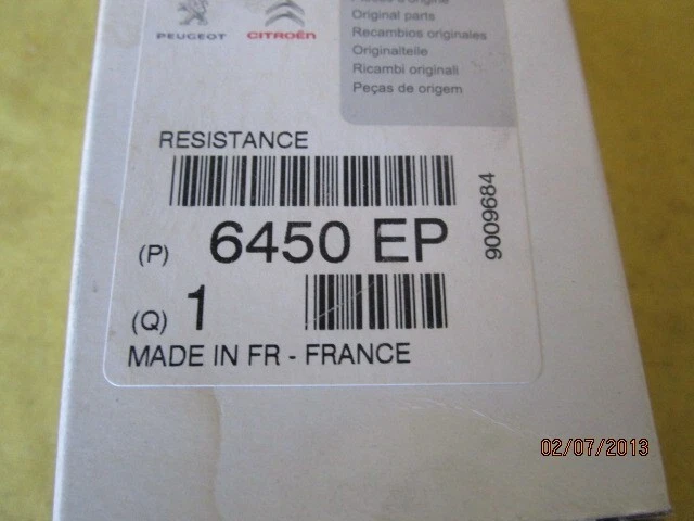 Resistance De Chauffage Peugeot 206 Citroen Xsara Picasso