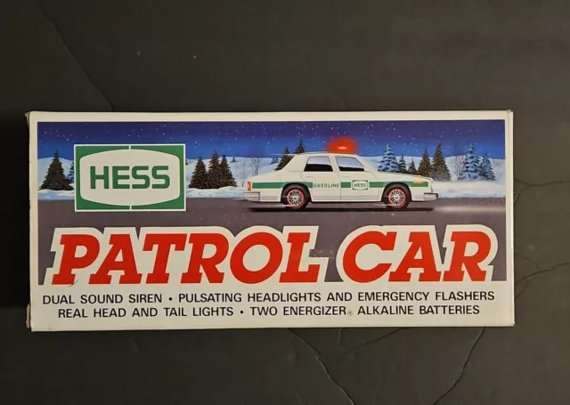 1993 Hess Truck PATROL CAR - New in the Original Box 