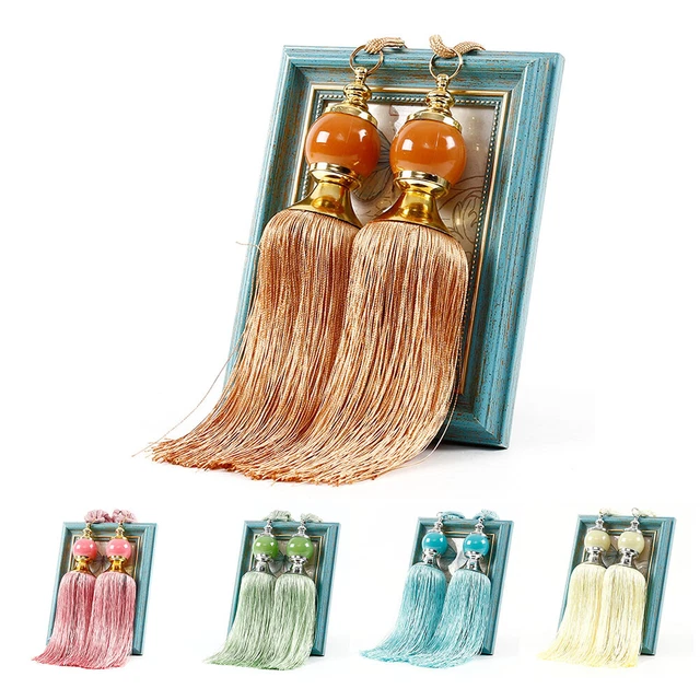 Hot Curtain Tiebacks Elegant Tassel Rope Window Drapery Holdbcak Tie Backs