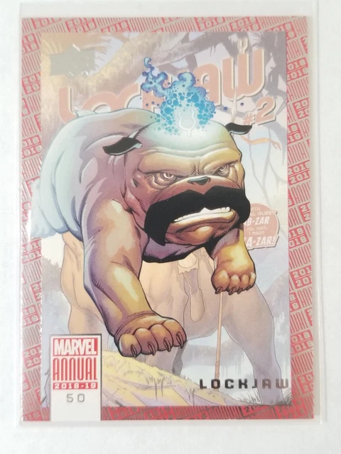 LOCKJAW / 2018-2019 MARVEL ANNUAL (Upper Deck) BASE Trading Card #50