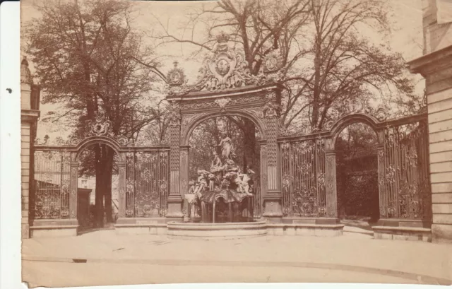 place Stanislas AMPHYTRIDE NANCY MURTHE & MOSELLE albumin photo c 1870