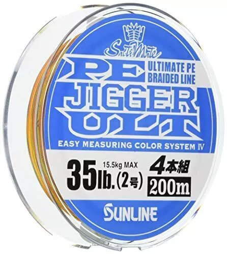 Sunline PE Line Saltimate Jigger ULT 4-Piece Set No 2 35lb 200m