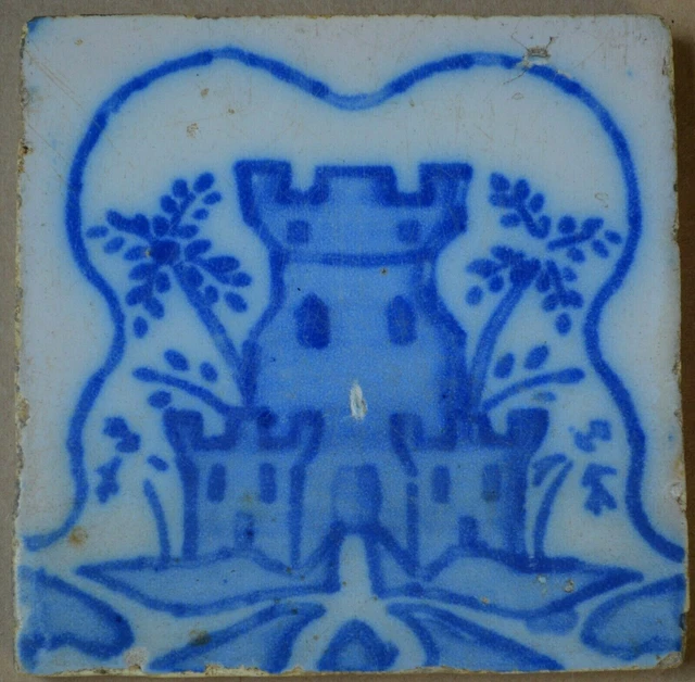 FRANCIA AZULEJO ANTIGUO - PAS DE CALAIS - DESVRES - c1870