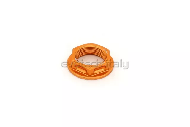 Evotech Dado Ruota Posteriore Ergal 7075 Ktm 690 Smc R 2019 Arancione Orange