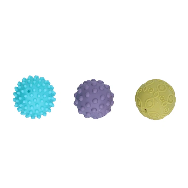 Baby Sensory Balls Textured Multi Colors Stress Relief Soft Squeeze Water Bath T
