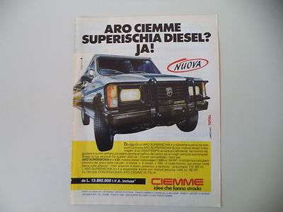 advertising Pubblicità 1988 ARO CIEMME ENDURO X4 