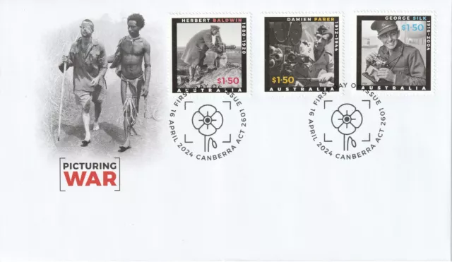 AUSTRALIA 2024 : Anzac Day 2024 : Picturing War First Day Cover. Mint Condition