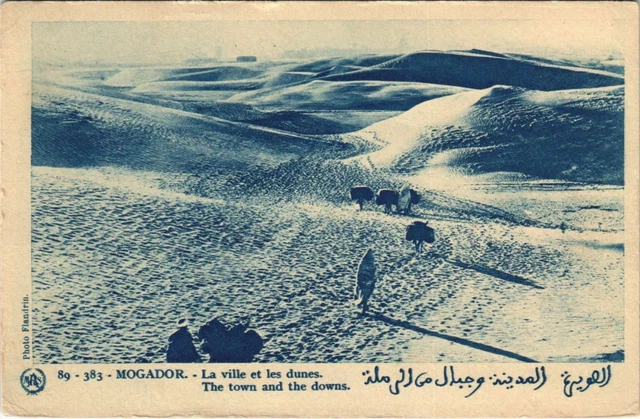 CPA AK MAROC MOGADOR La ville et les dunes (10811)