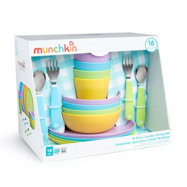 Munchkin 16pc Baby and Toddler Feeding Supplies Set 16 PCS