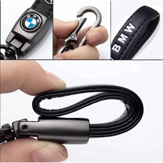 BMW Luxury Leather Keychain Keyring Bmw Logo 3