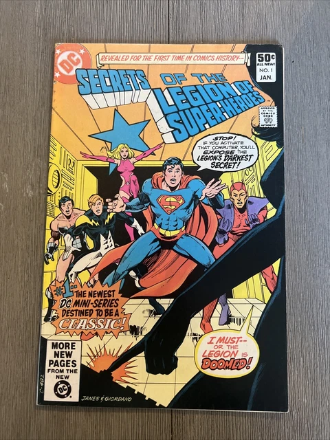 1981 DC Comics Secrets of the Legion of Super-Heroes #1 Comic Book