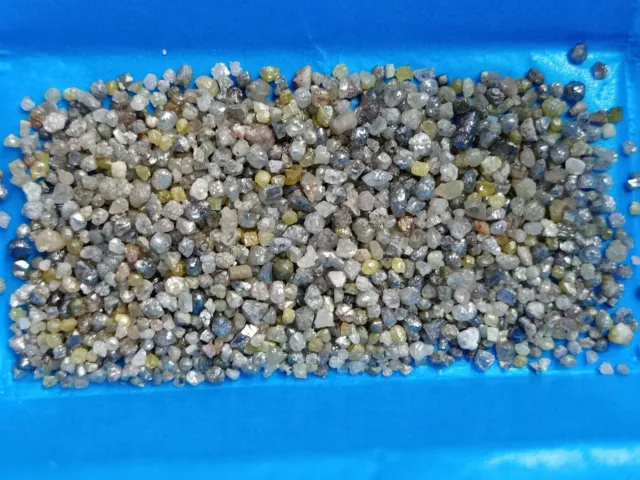 Natural Rough Loose Diamonds 25 Carat Grey Diamonds Lot For Jewelry