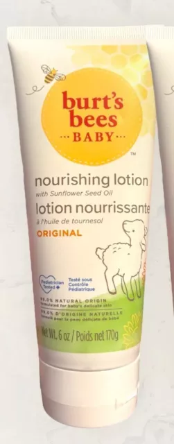 Burt's Bees Baby Organic BABY BEE Nourishing Lotion ORIGINAL Moisturiser 170g