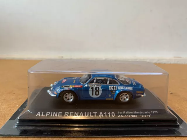 Alpine Renault A110 Rallye De Montecarlo 1973 Sous Blister 1/43 F11