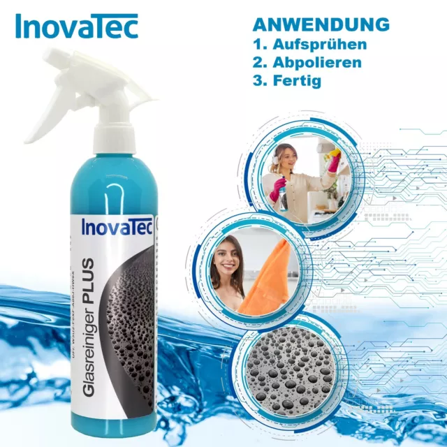 500ml Glasreiniger PLUS Nano Glasreiniger Scheibenreiniger Auto InovaTec 2