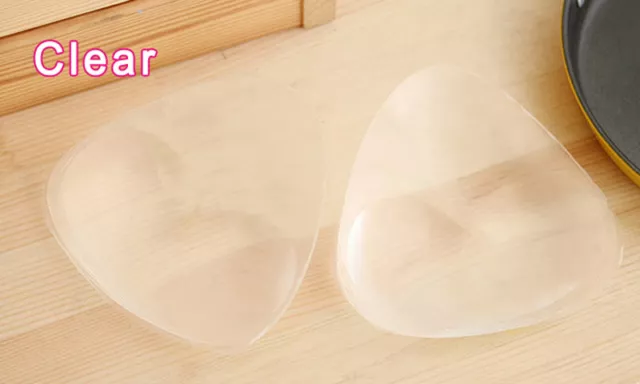 Triangle Pads Silicone Swimsuit Push Up Bra Insert Breast Cleavage Enhancer CT