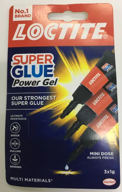 #Loctite Mini Trio Super Kleber Power Gel Universal Kleber Stark Flexibel 1gx3