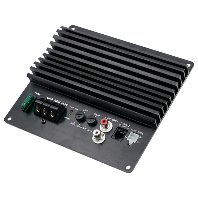 Amplificateur Mono 600W 12V - Carte Caisson De Basses Voiture Haute Puissance 120W RMS - Son Puissant Et Protégé
