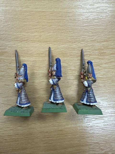 Hoeth SwordMasters High Elves Metal - 1992 Marauder - OOP - Games Workshop - Monté Peint