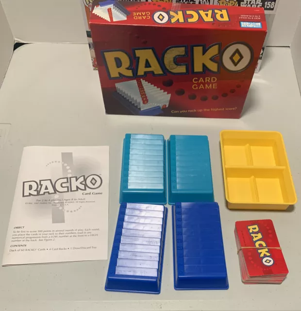 Parker Brothers RACK-O 2-4 Players Card Game No. 40073