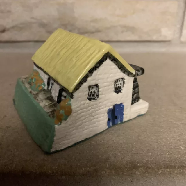 Miniature TEY POTTERY Irish Flax Mill Worldwide Series Britain EUC