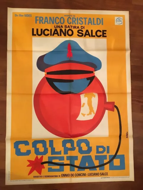 manifesto,2F,C,COLPO DI STATO 1969 LUCIANO SALCE POLITICA GUERRA FREDDA USA URSS