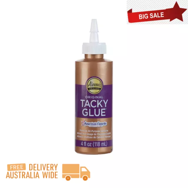 Aleene's Original Tacky Glue Aleenes Adhesive Always Ready 4oz / 118ml -3 pack