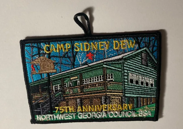 Camp Sidney Dew 75th Anniversary 2013 Summer Camp Patch Northwest Georgia BSA