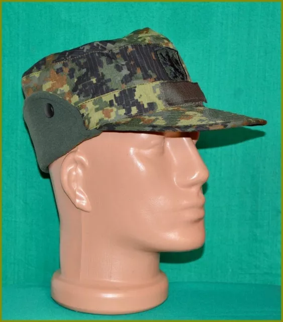 Bulgarian Army digital pixel camouflage winter Cap XL sz.