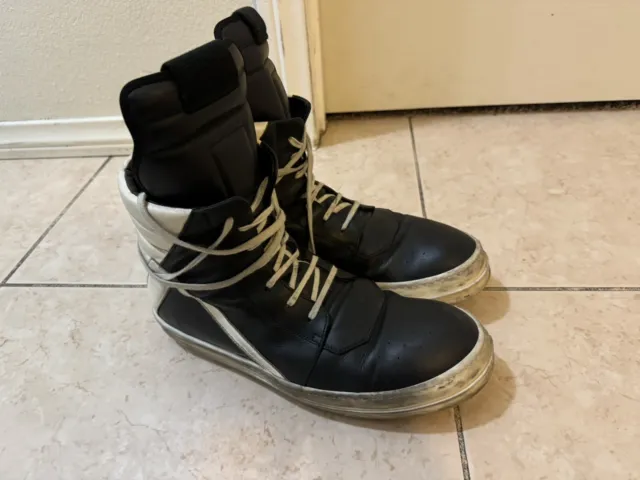 Size 45 - Rick Owens Geobasket Black