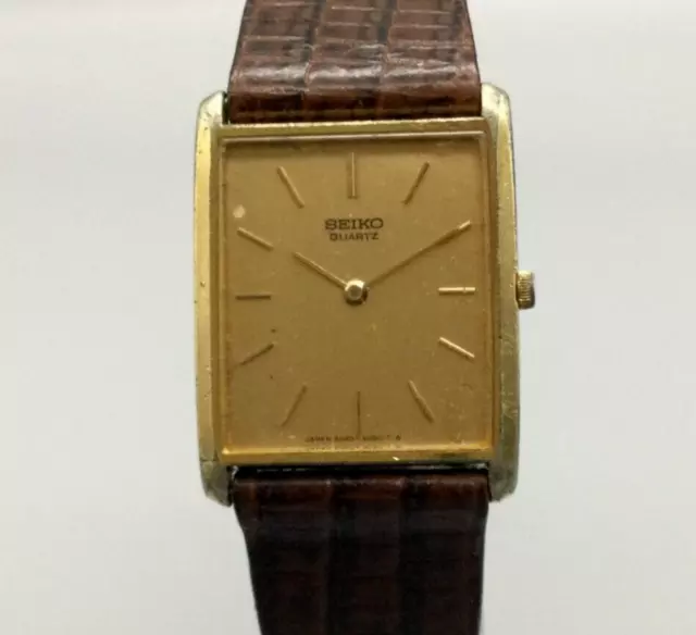 SEIKO TANK 2620-5040 Steel - Cartier Design Watch - Vintage EUR 550,00 -  PicClick IT