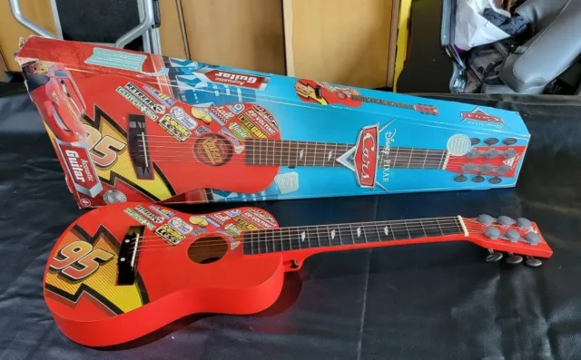 Disney Pixar Cars Movie First Act Acoustic Guitar New In Original Box 6 Strings.