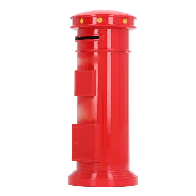 Coin Post Box POSTBOX PIGGY BANK Postbox Coin Storage Jar Vintage For Daily Life $30. ...