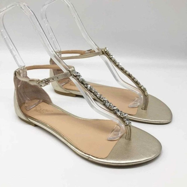Escarpins De Mariage Badgley Mischka Shaw - Noir à Sangle En T - Taille 7.5 US - Neufs Dans Boîte D'origine