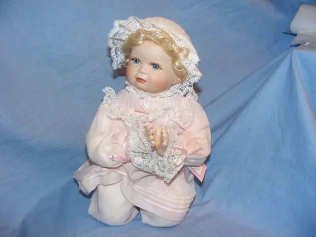 Ashton Drake Doll God Hears Little Children Porcelain Doll Praying Kneeling RARE