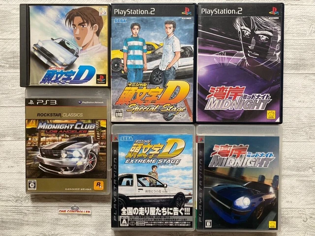 SONY PlayStation PS 1 & 2 & 3 Initial D &  Wangan Midnight & Midnight Club set
