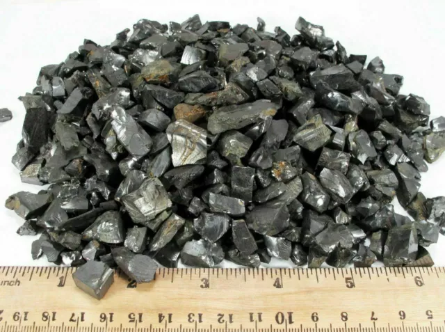 Edel Schungit Steine Wasser Elite shungite EMF C60 Größe S - Russland 3