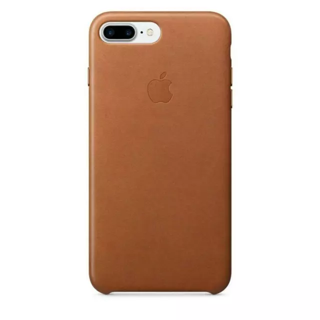 Genuine Apple iPhone 7 Plus / 8 Plus Leather Case Cover - Saddle Brown - New