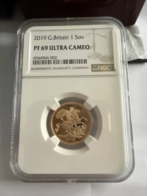 2019 Good Proof Sovereign With Box N Certs Pf69 Great Grade