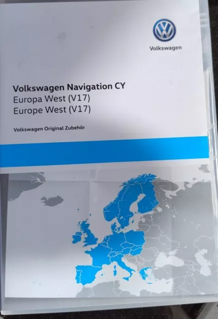 Original Volkswagen VW Navi Navigation CD für RNS 810 RNS 510 Europa West V17