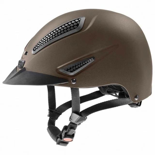 Reithelm PERFEXXION II Uvex braun Reitkappe verstellbar 52-61cm Damen Herren NEU
