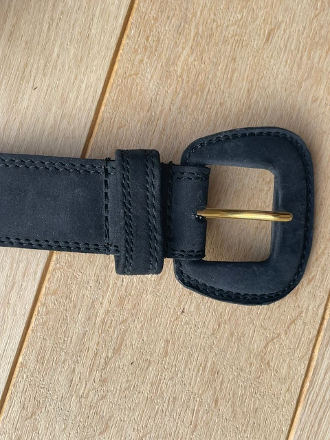 Ceinture Vintage GEORGES RECH - Cuir Marron, Taille 67/73 Cm - Made In France, TBEG