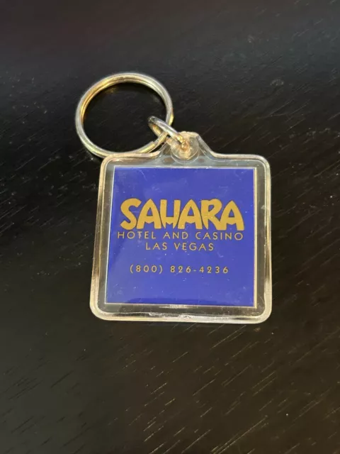 Vintage Collectible Sahara Hotel and Casino Las Vegas Plastic Keychain