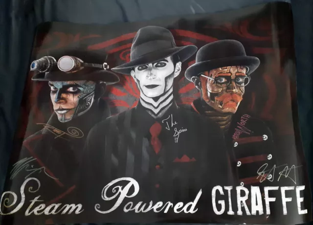 Steam Powered Giraffe full sized wall Poster autographed signed