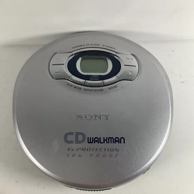 Sony D-EJ616CK Discman CD Compact Disc Portable Personal Walkman - Tested Worki